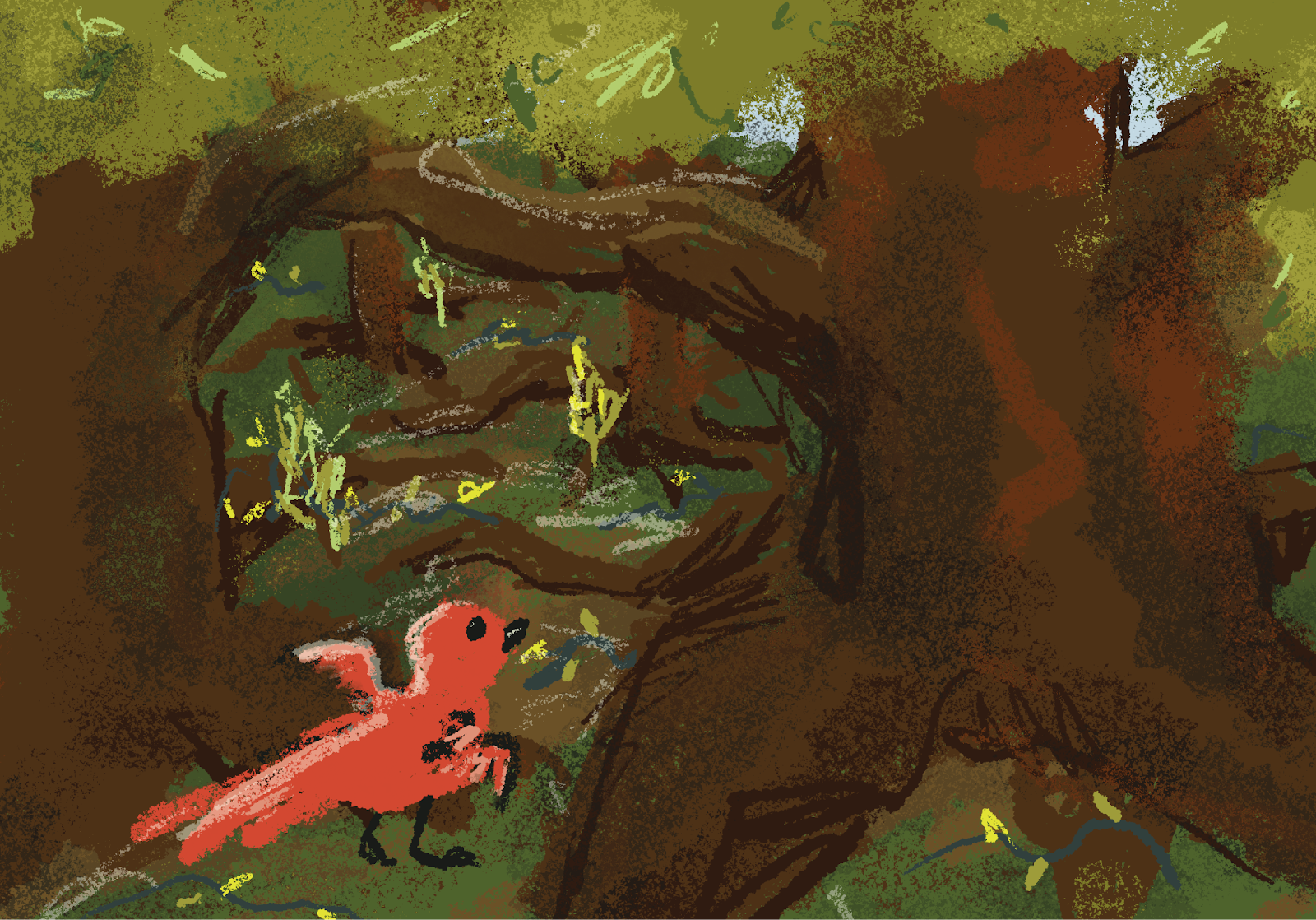 level concept art in color